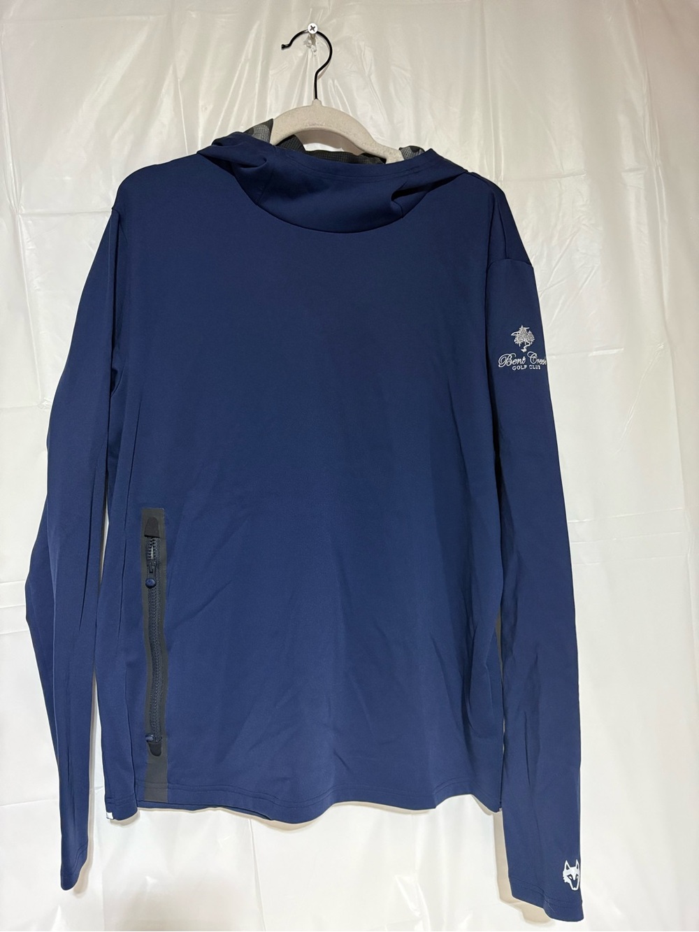 Greyson Navy Hooded Long-Sleeve Performance Top